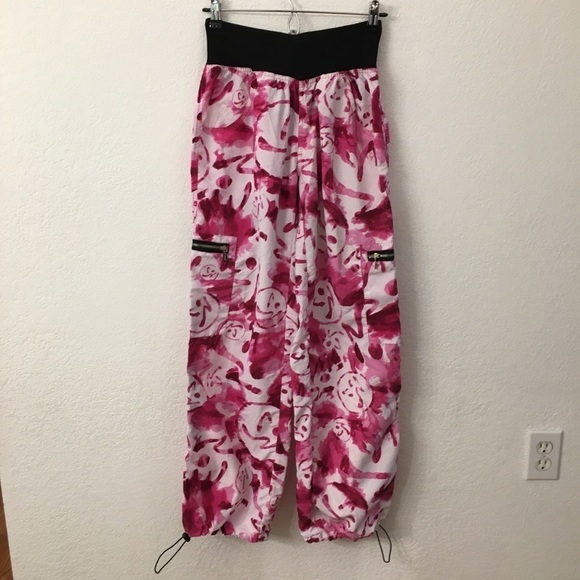 Zumba Beetroot purple marble cargo pants size M - Picture 1 of 12
